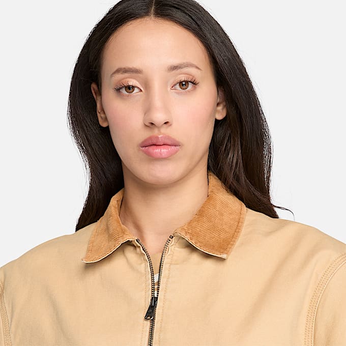 Strafford verwassen canvas Jack voor dames in geel