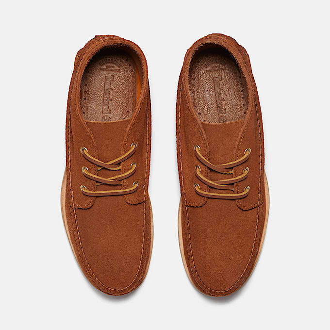Bottine bateau mi-haute Crafted pour homme en marron