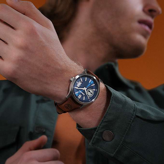 Trumbull Armbanduhr mit Lederarmband für Herren