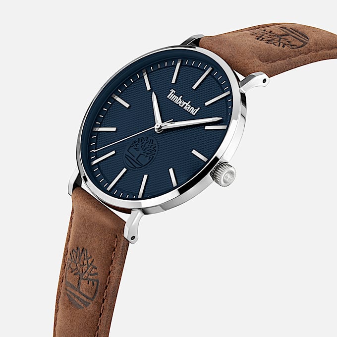 Kinsley Armbanduhr mit Lederarmband für Herren