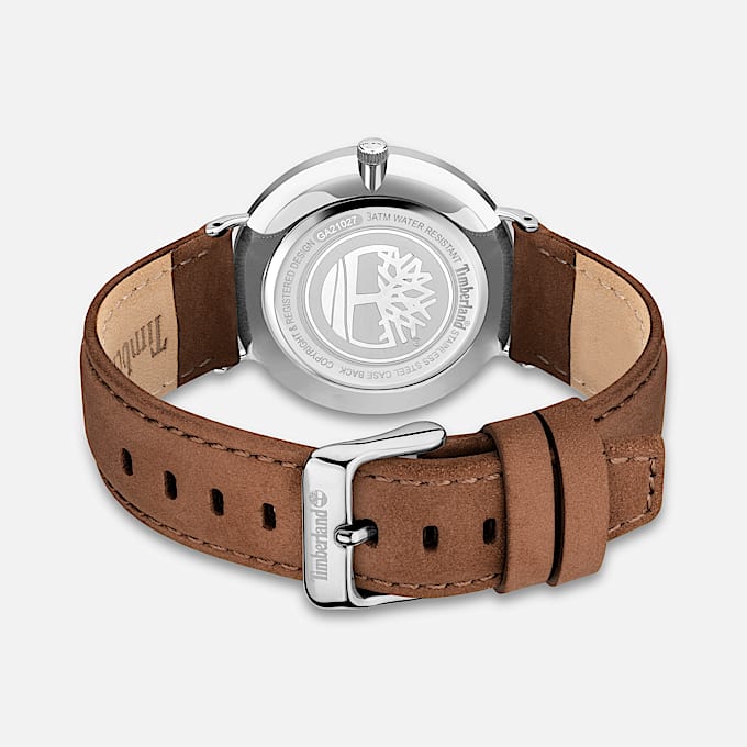 Kinsley Armbanduhr mit Lederarmband für Herren