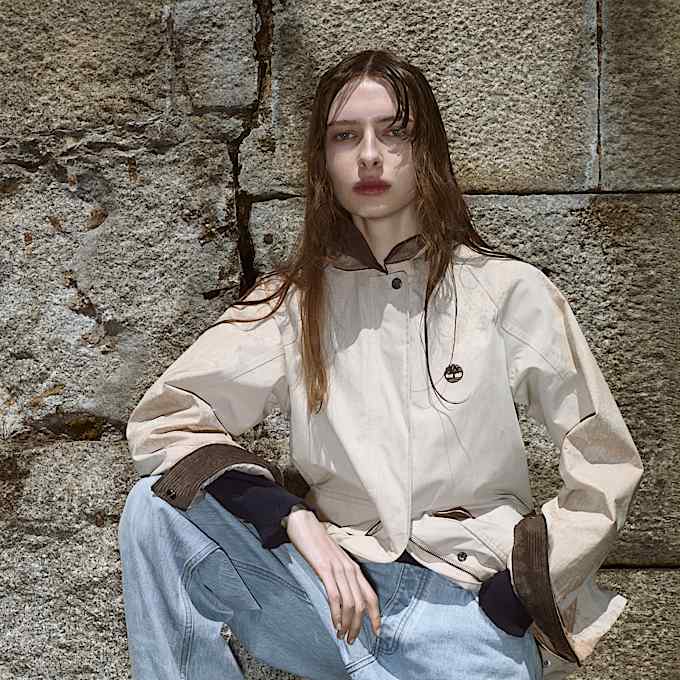 Manteau imperméable Wenham Barn pour femme en beige