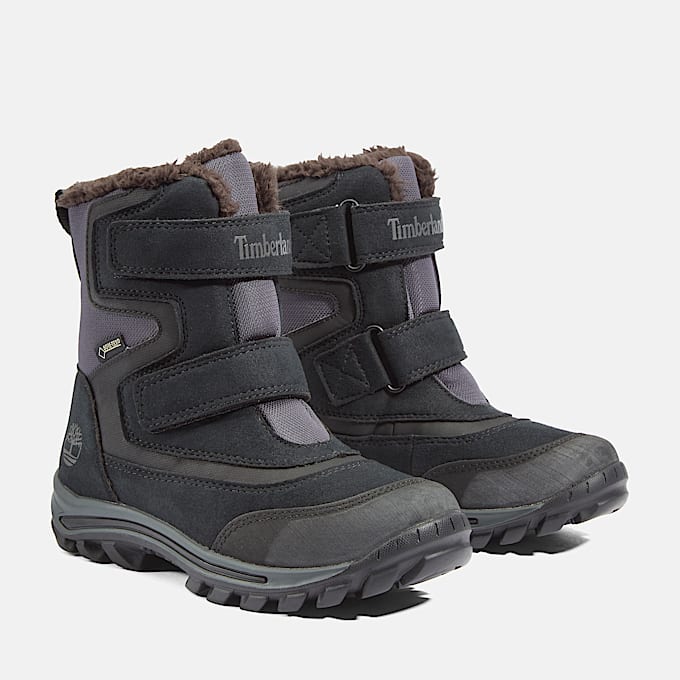 Chillberg Mid Hook-and-Loop GORE-TEX Snow Boot for Youth in Black
