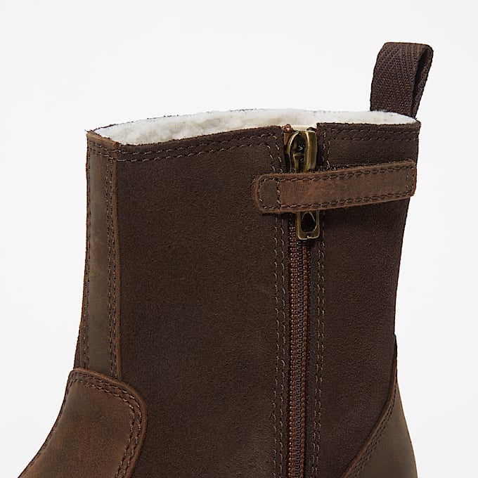 Warm gefütterter Courma Kid Boot für Kinder in Dunkelbraun