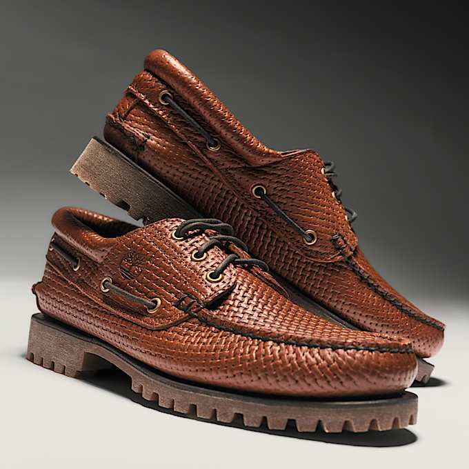 Handgenähter Timberland® Authentic 3-Eye Lug Bootsschuh für Herren in Braun - 1