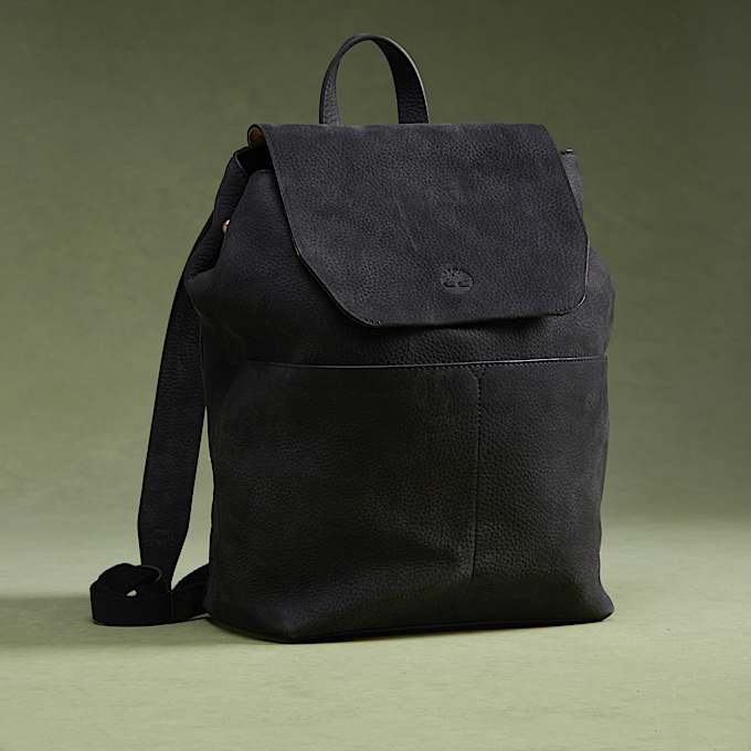 11-Liter-Rucksack aus weichem Leder in Schwarz - 1