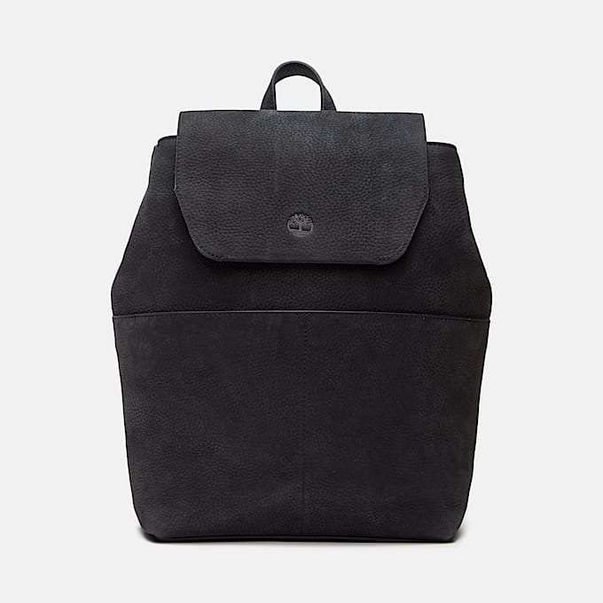 11-Liter-Rucksack aus weichem Leder in Schwarz
