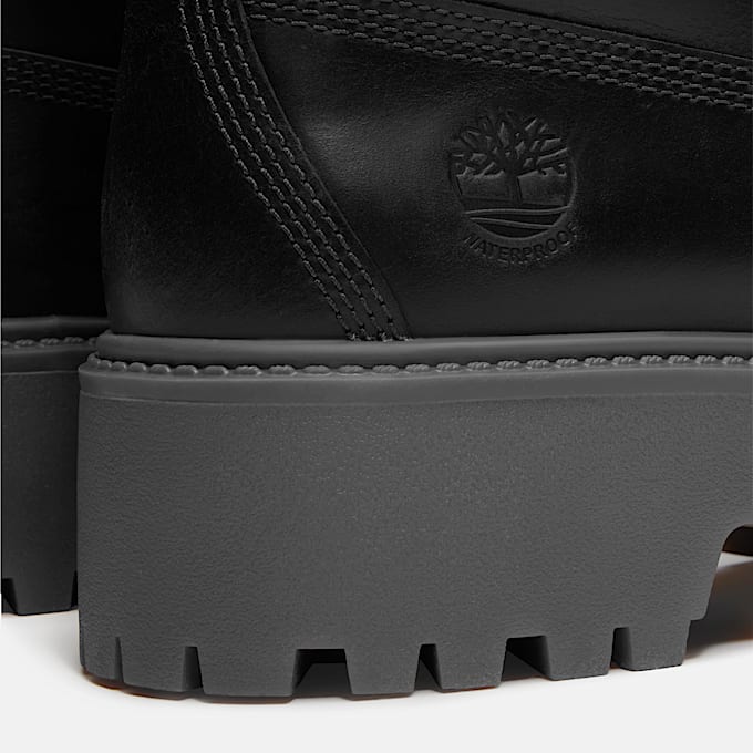 Wasserdichter Stone Street 6-Inch-Boot mit Plattform für Damen in Schwarz