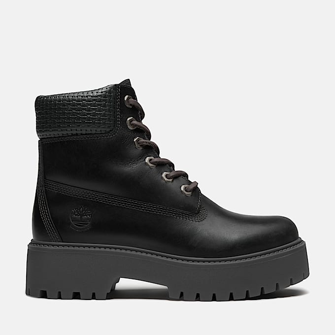 Wasserdichter Stone Street 6-Inch-Boot mit Plattform für Damen in Schwarz - 1