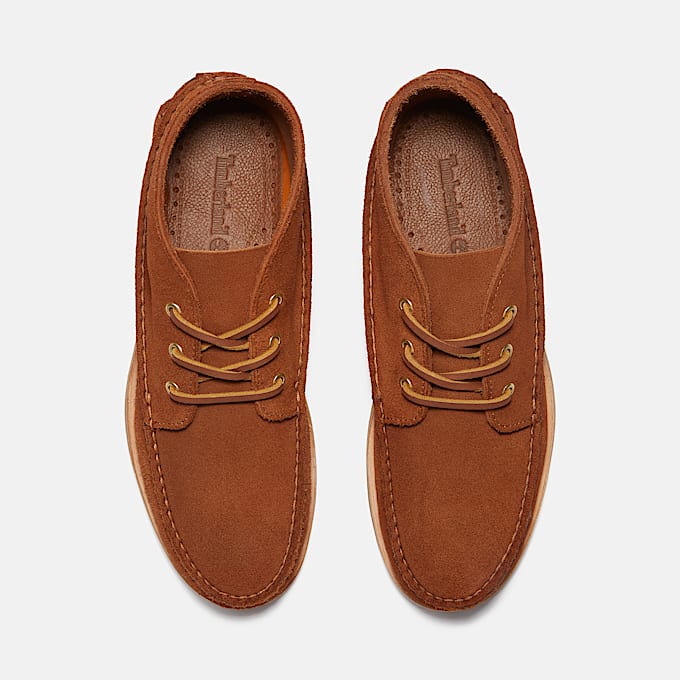 Bottine bateau mi-haute Crafted pour homme en marron