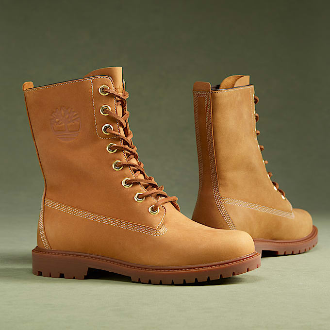Botas impermeables 8-Inch Timberland® Premium para mujer en amarillo - 1