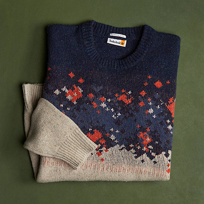 Fair-Isle-Pullover für Herren in Beige - 1