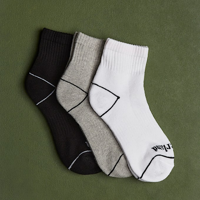 3er-Pack vollständig gepolsterter Bowden Sneakersocken in Mehrfarbig - 1