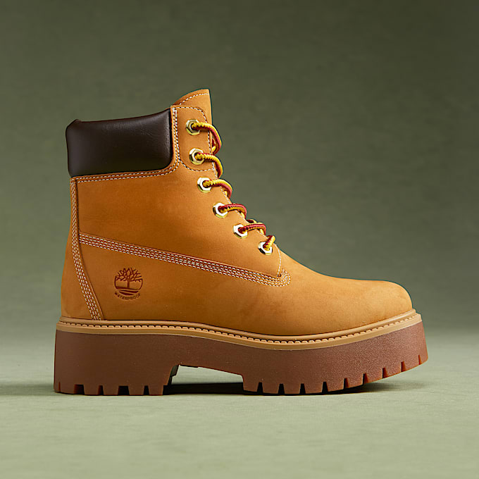 Stivale Impermeabile con Plateau Stone Street 6-Inch da Donna in giallo - 1