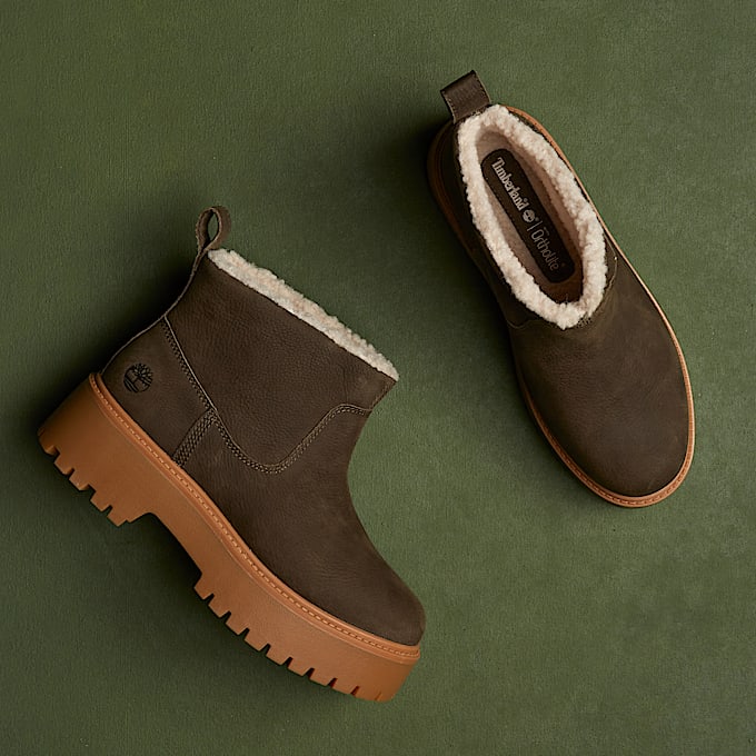 Stone Street Boot mit warmem Futter und Plateausohle für Damen in Dunkelbraun - 1