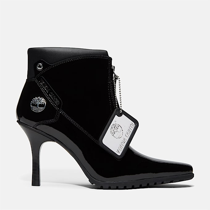 Black champion timberland boots top