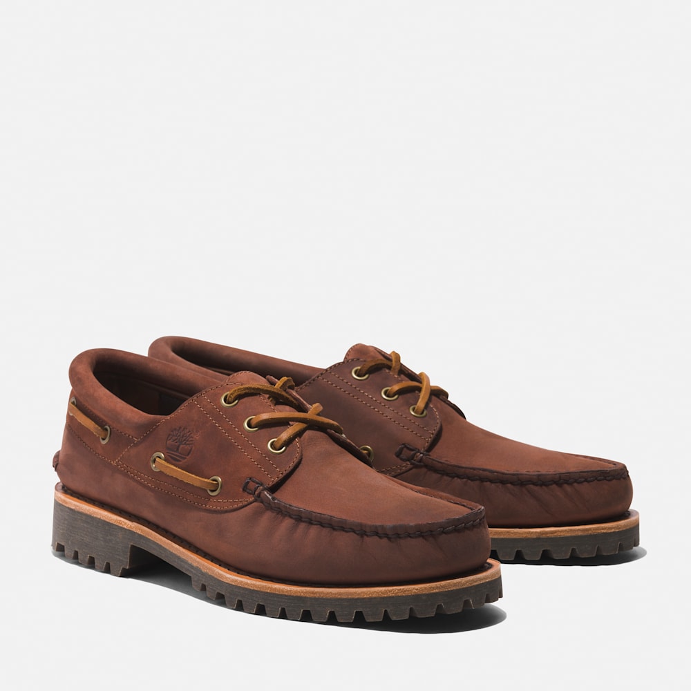 Timberland® Authentic Handsewn Boat Shoe for Men in Brown
