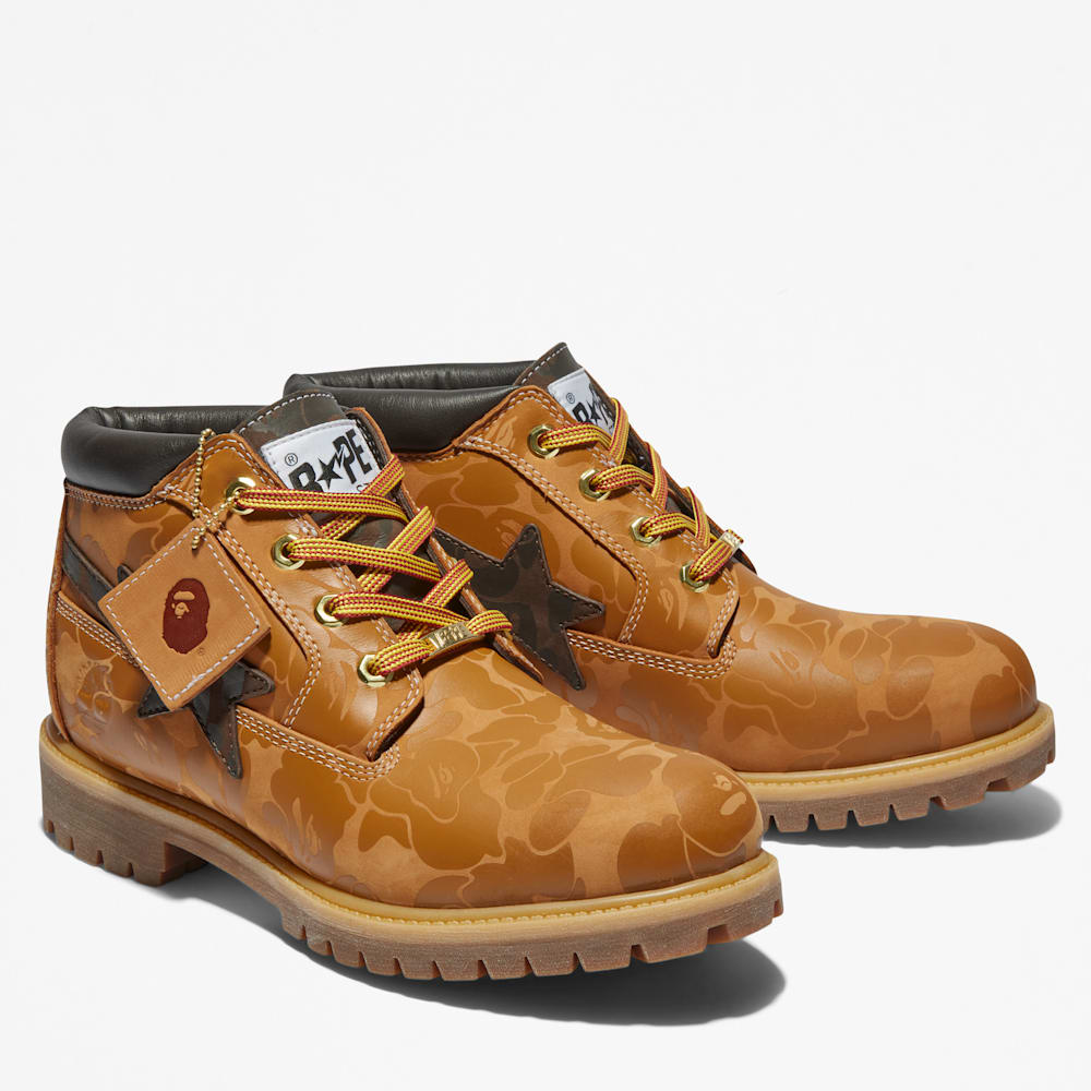 BAPE x Timberland® Premium Chukka Boot for Men in Yellow