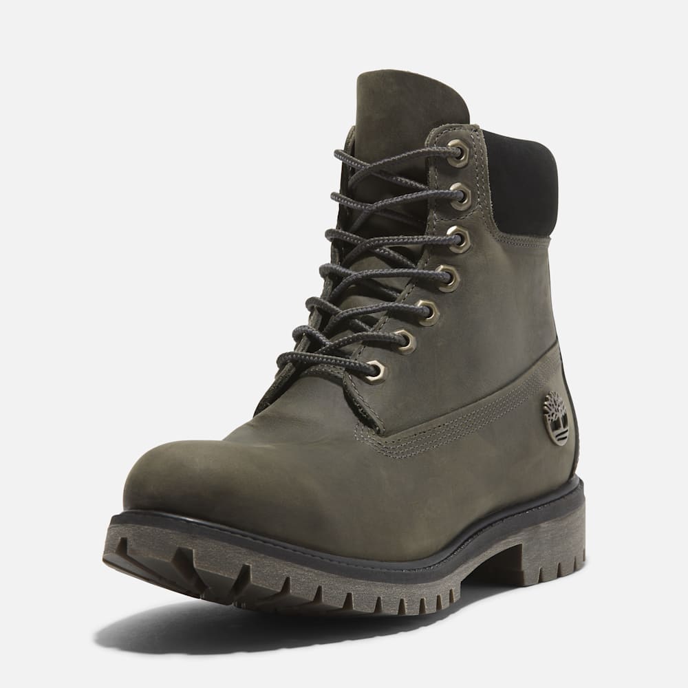 Timberland® Premium 6-Inch Lace Up Waterproof Boot for Men in Grey