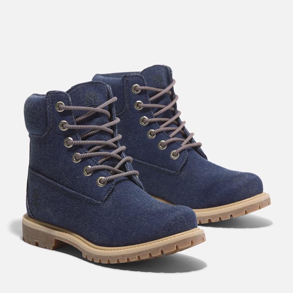 Timberland® Premium 6-Inch-Boot zum Schnüren für Damen in Dunkelblau
