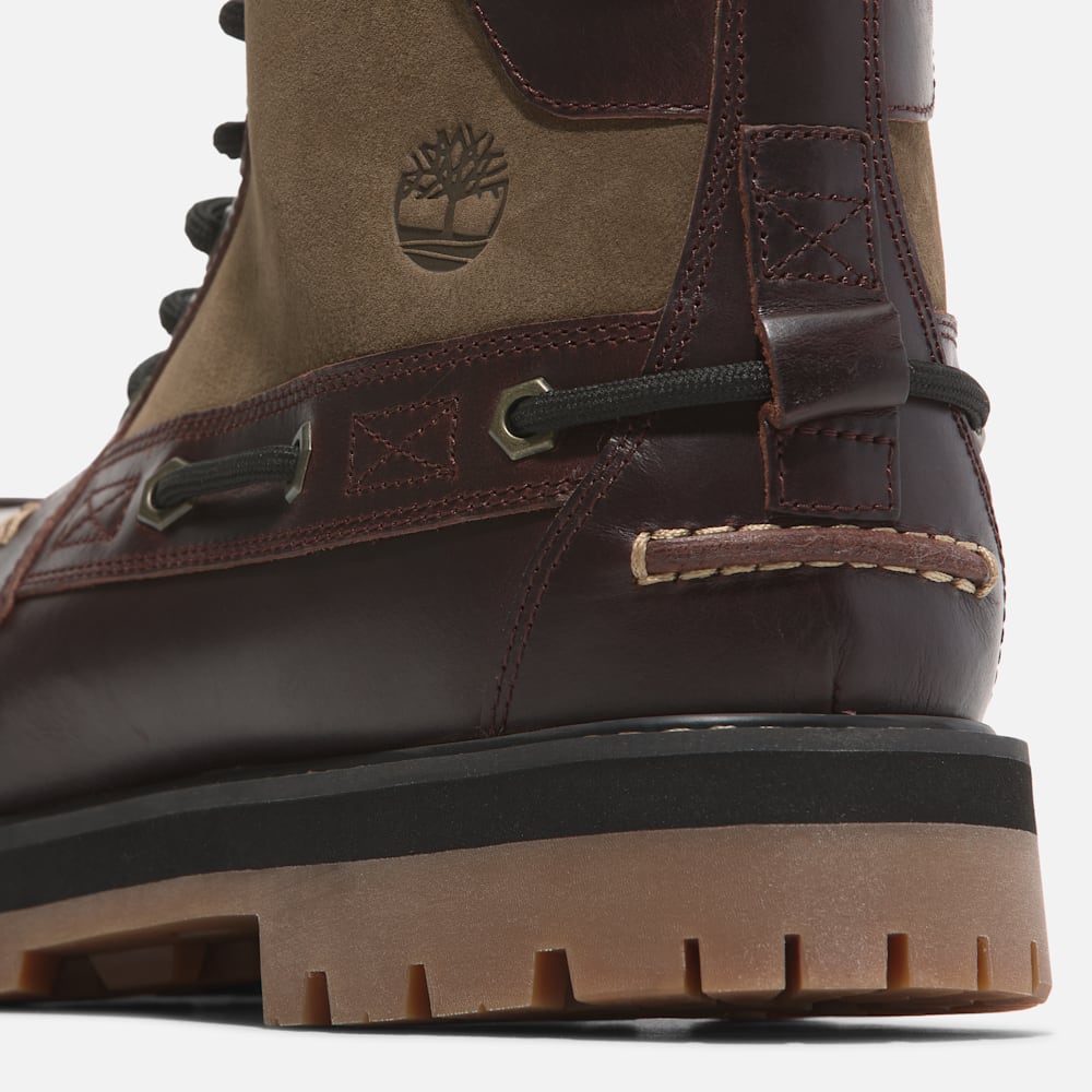 Britton Road 7-Eye Moc-Toe-Boot für Herren in Dunkelrot