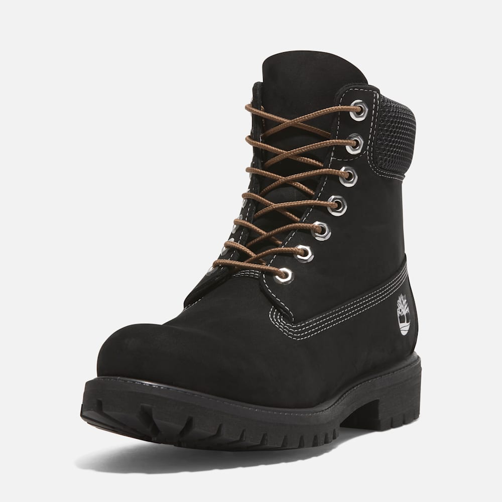 Timberland® Premium 6-Inch Lace Up Waterproof Boot for Men in Black