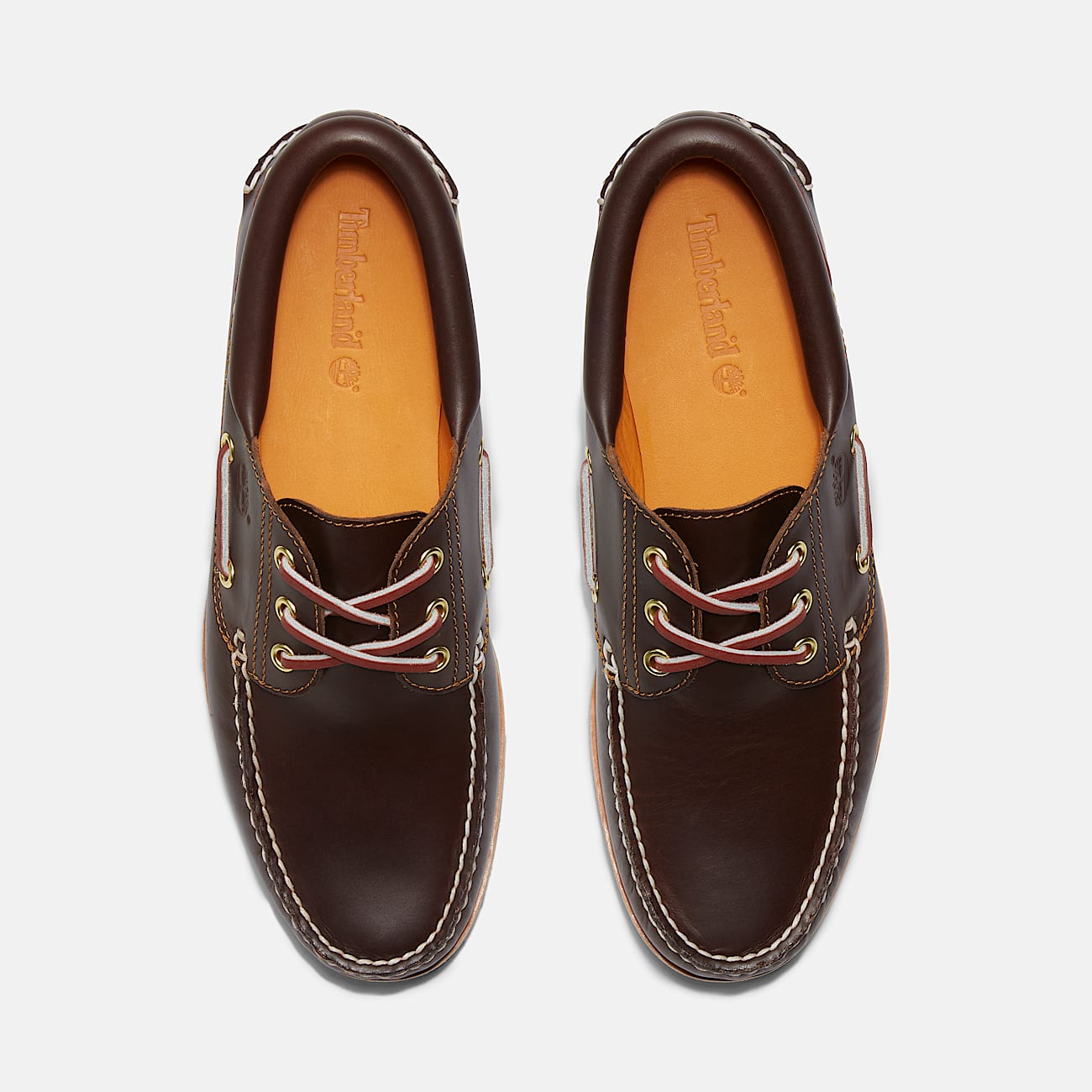 Náuticos de 3 ojales cosidos a mano Timberland® Authentic para hombre en marrón