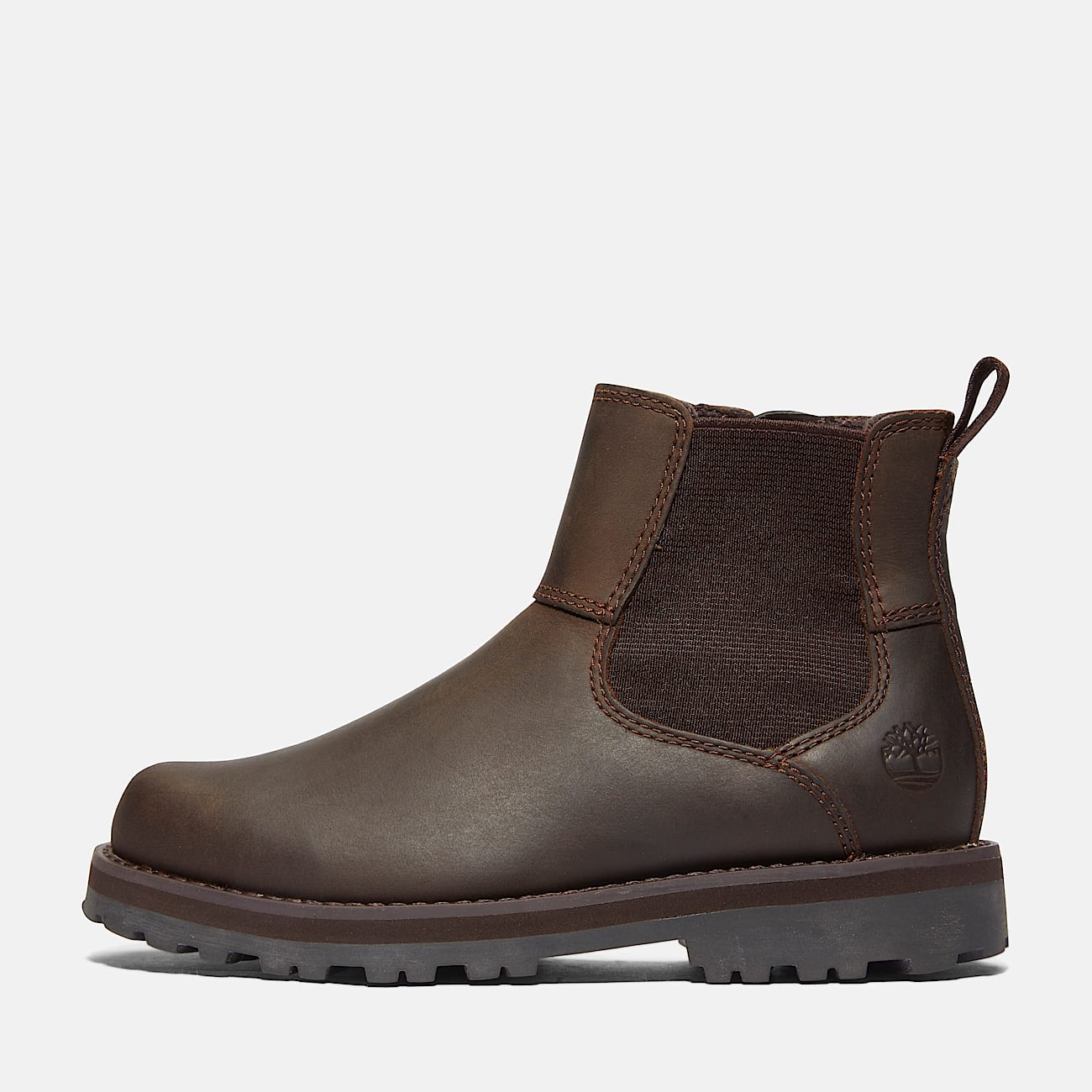 Courma Kid Chelsea Boot for Youth in Dark Brown TBL Brown ALT7