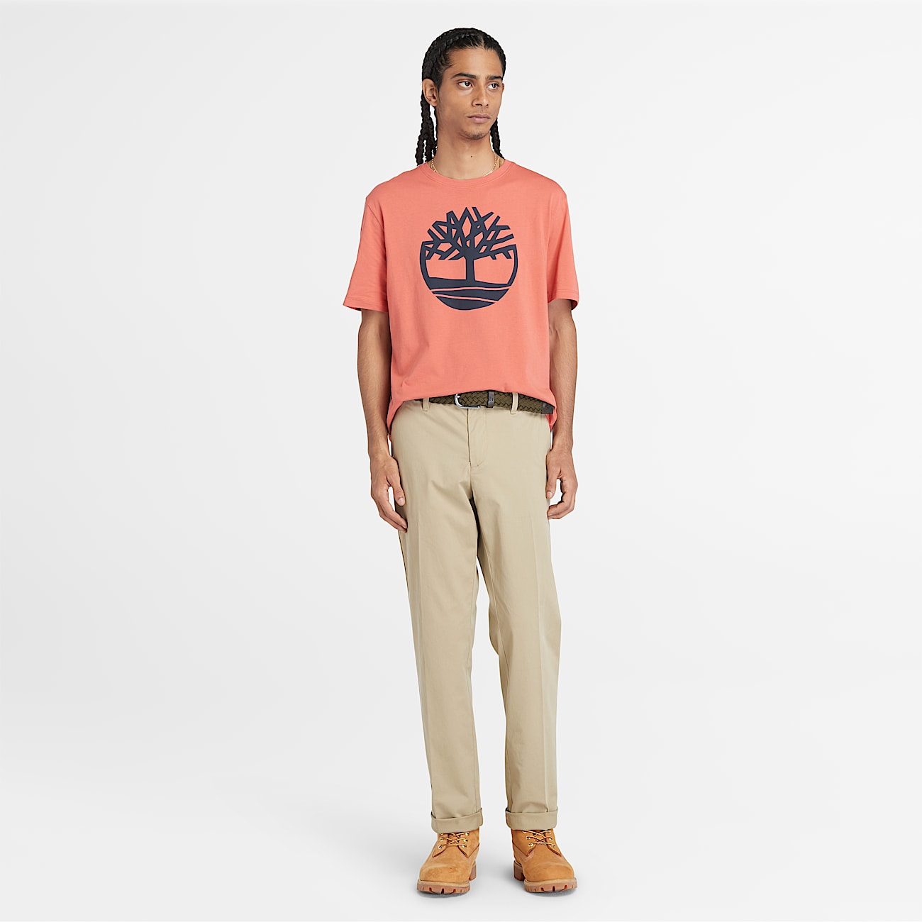 Pantaloni Chino in Twill Claremont da Uomo in beige - 2