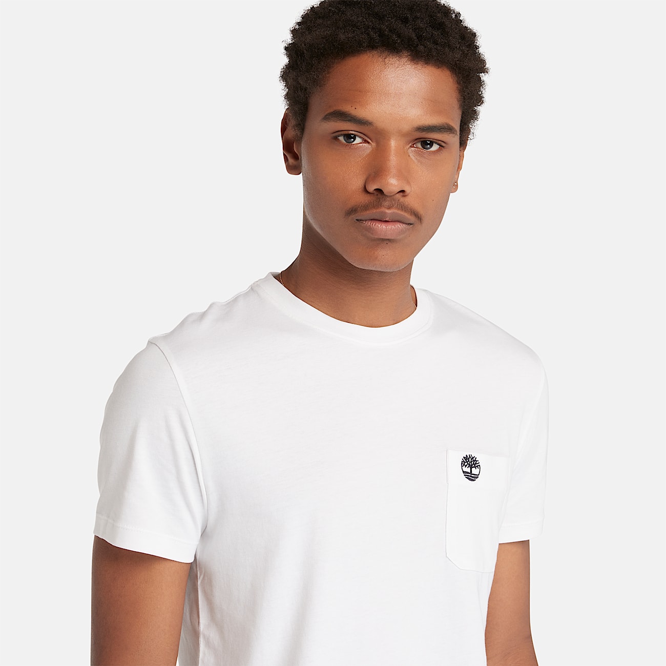 Tshirt Dunstan River  poche pour homme en blanc TBL blanc ALT2