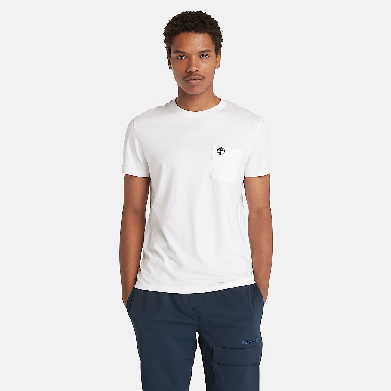 Tshirt Dunstan River  poche pour homme en blanc TBL blanc HERO