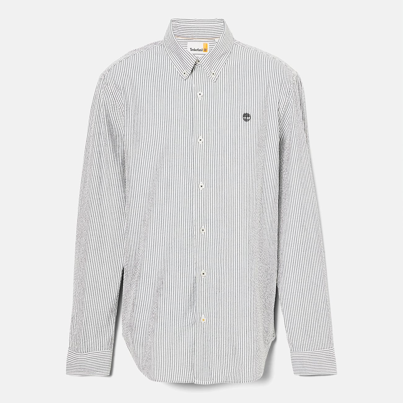 Camicia Seersucker a Maniche Lunghe a Righe da Uomo in blu scuro - 3