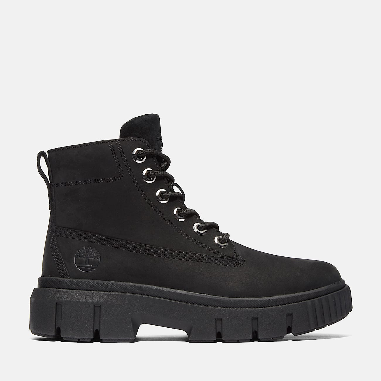 Botas Greyfield de caa media para mujer en negro TBL negro HERO
