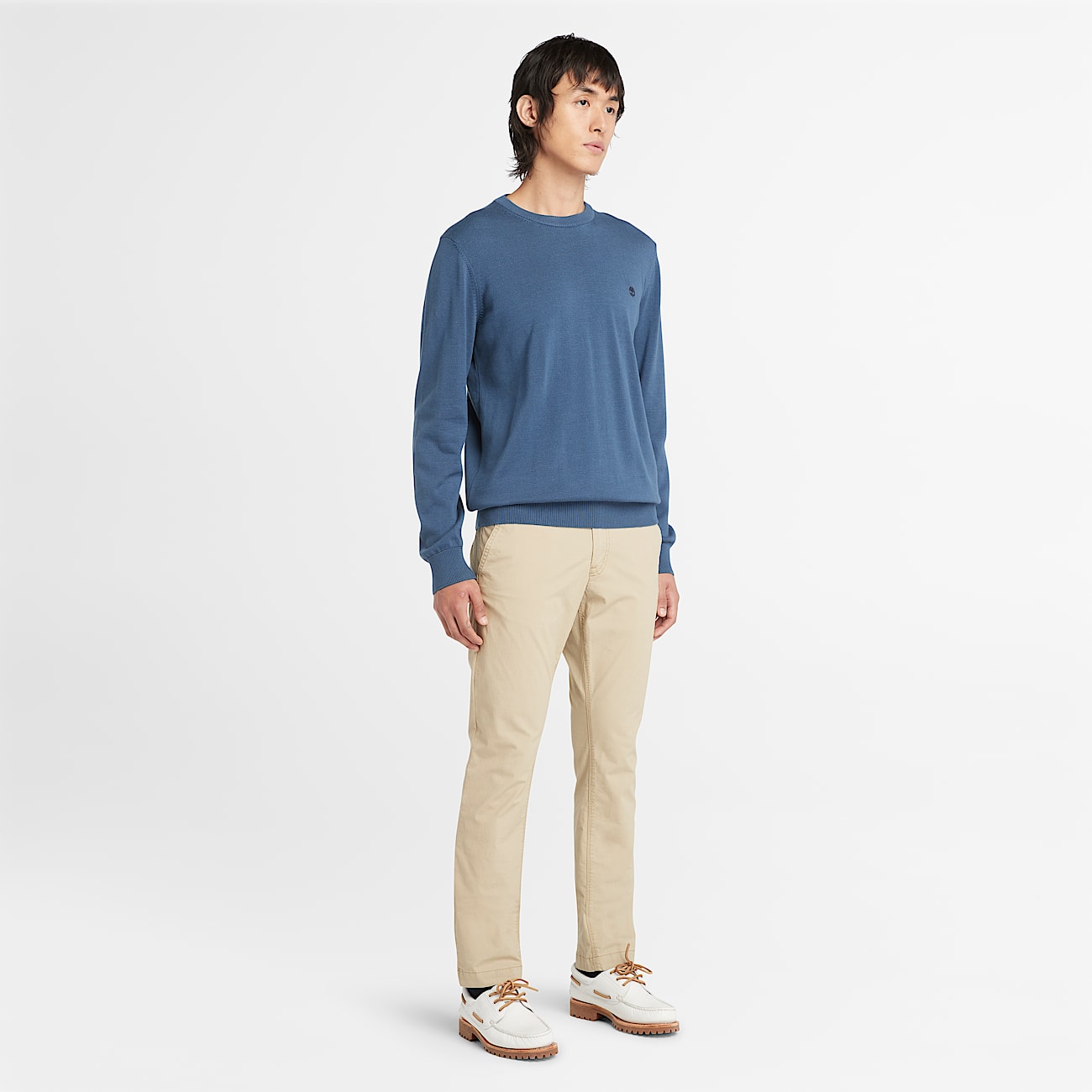 Pantaloni Chino in Popeline Claremont da Uomo in beige - 2