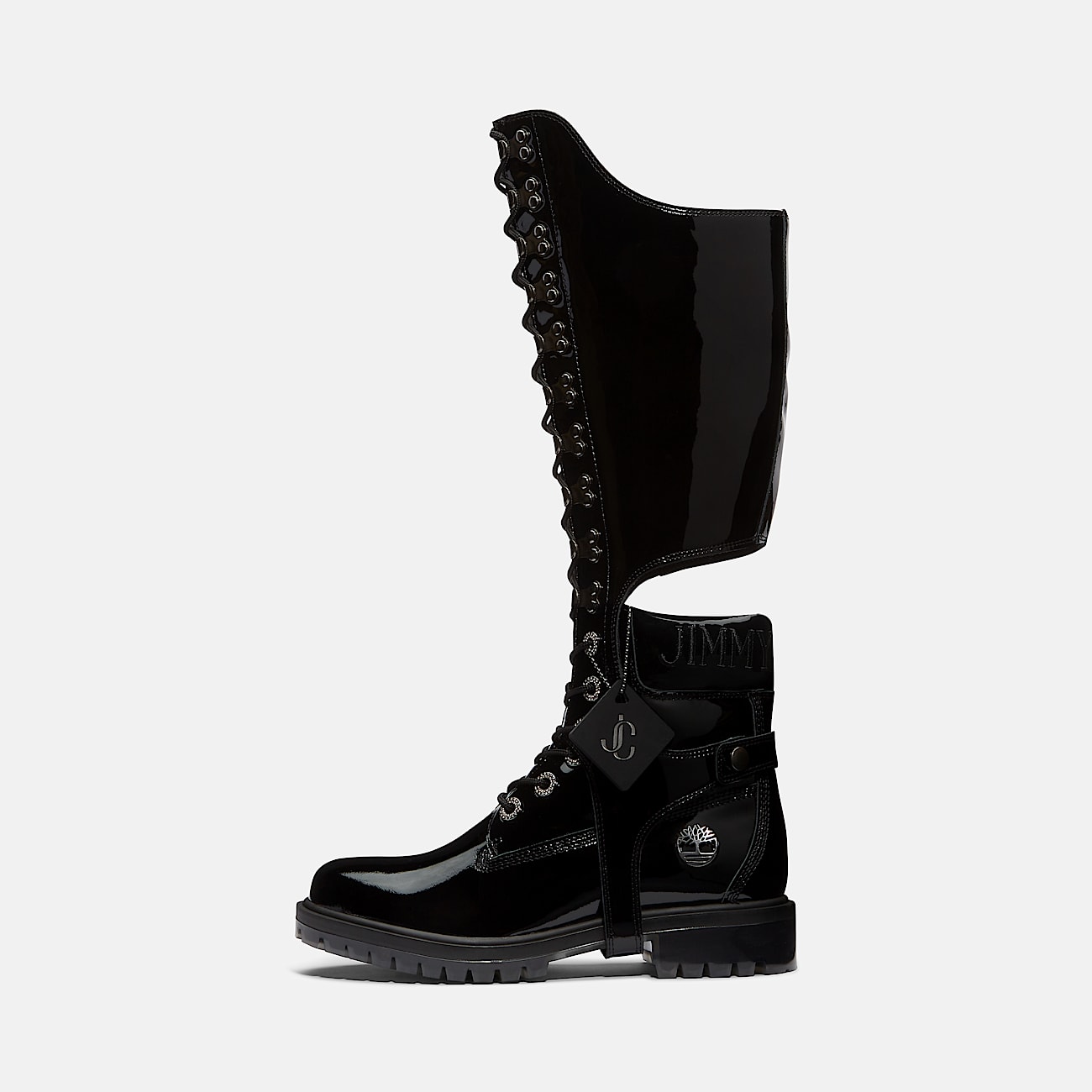 Stivale 6 Inch con Imbracatura Al Ginocchio Jimmy Choo x Timberland® da Donna in colore nero - 12