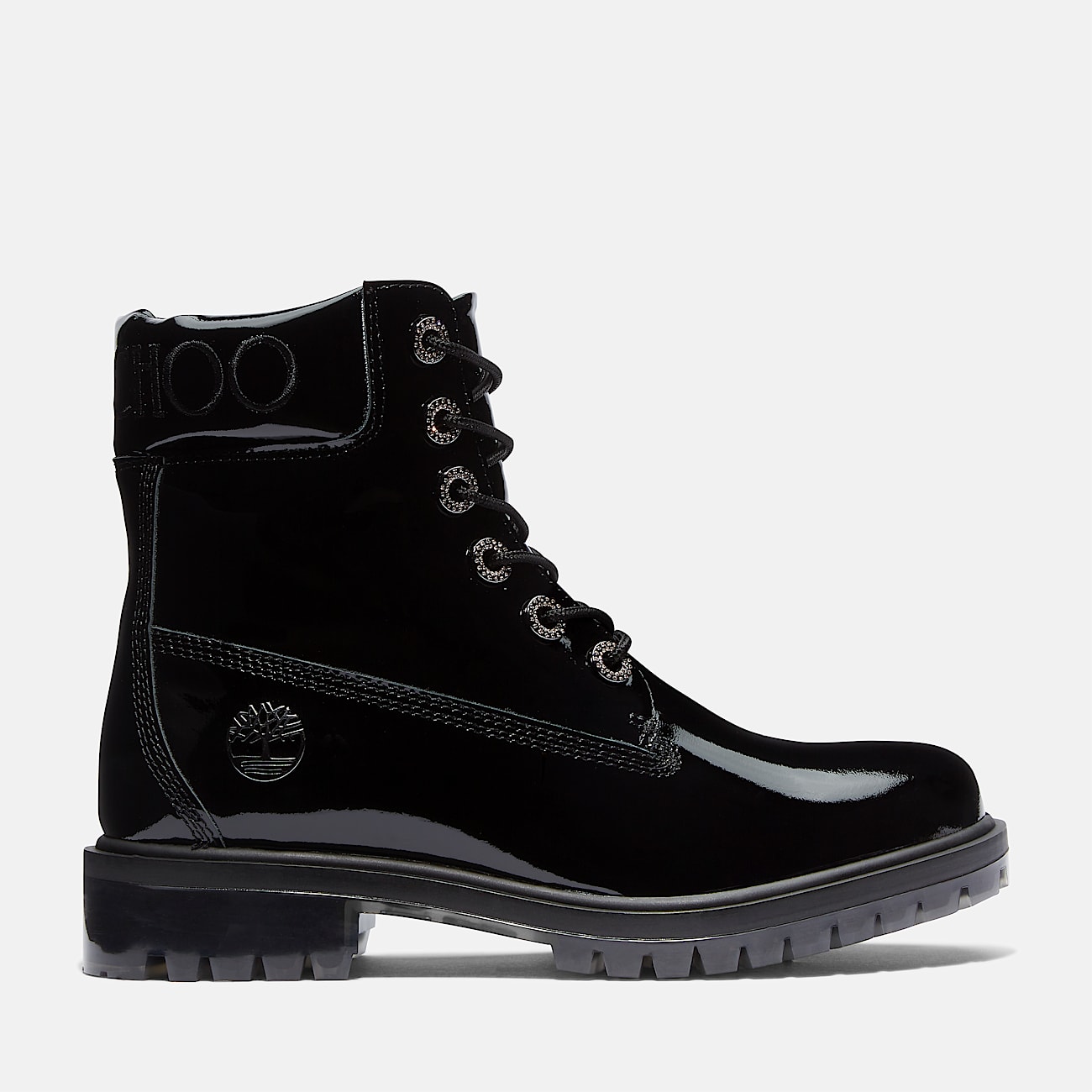 Stivale 6 Inch con Imbracatura Al Ginocchio Jimmy Choo x Timberland® da Donna in colore nero - 15