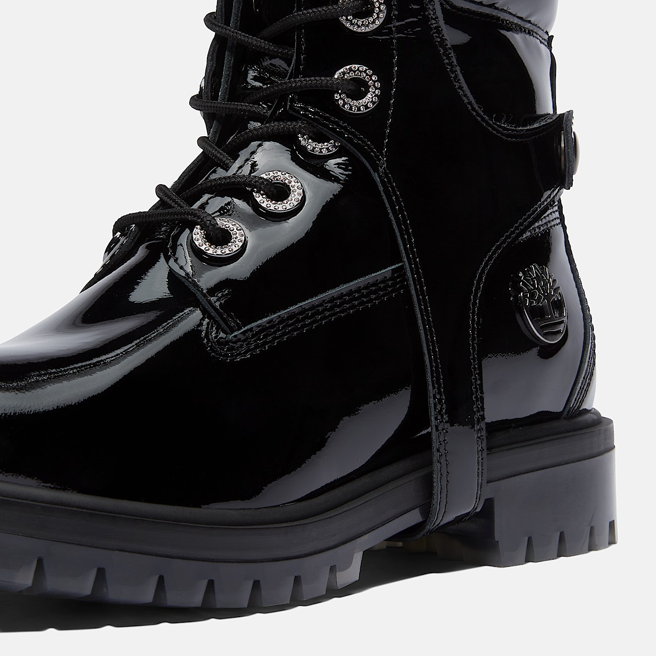 Stivale 6 Inch con Imbracatura Al Ginocchio Jimmy Choo x Timberland® da Donna in colore nero - 11