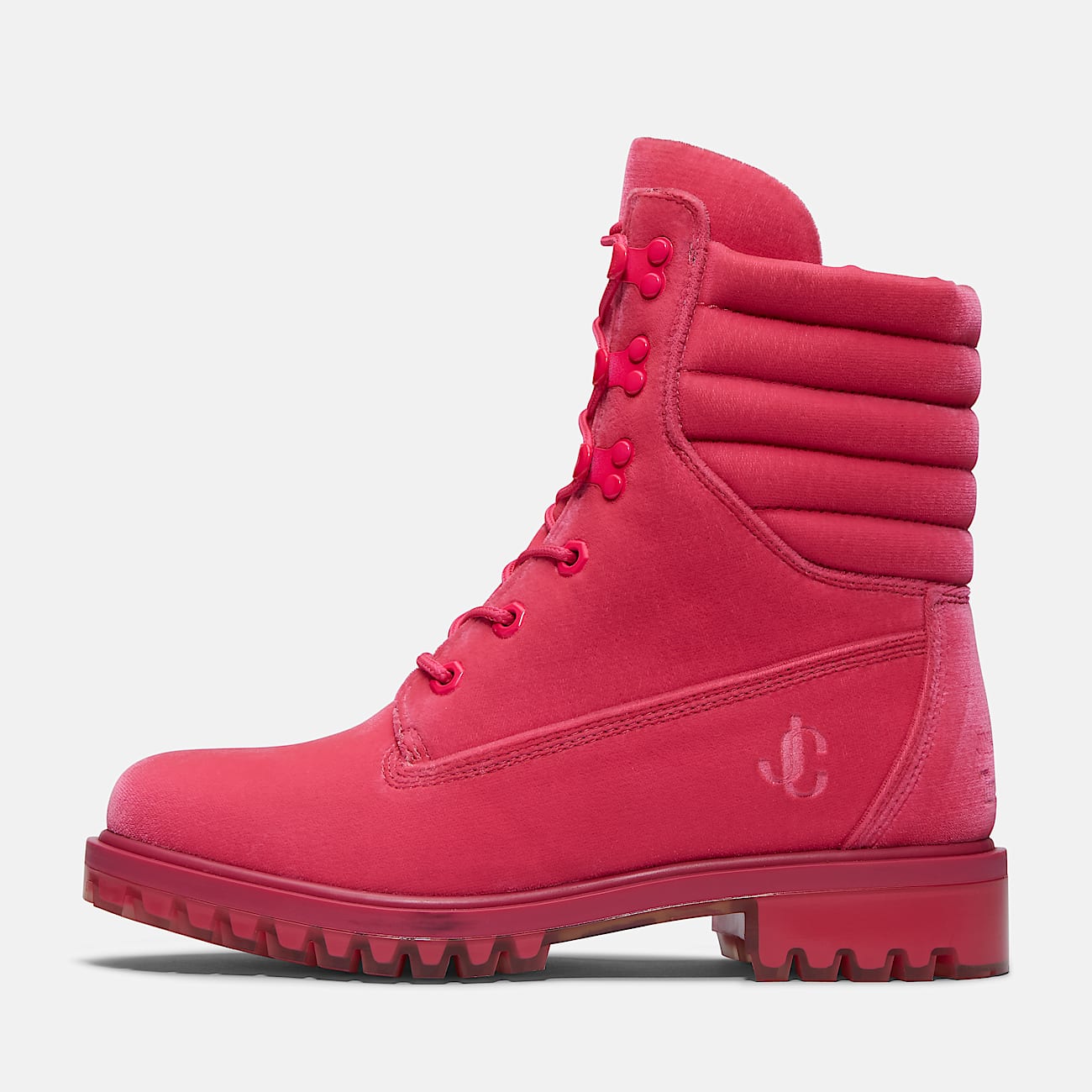 Stivale 6 Inch con Collo Imbottito Jimmy Choo x Timberland®  da Donna in rosa - 12