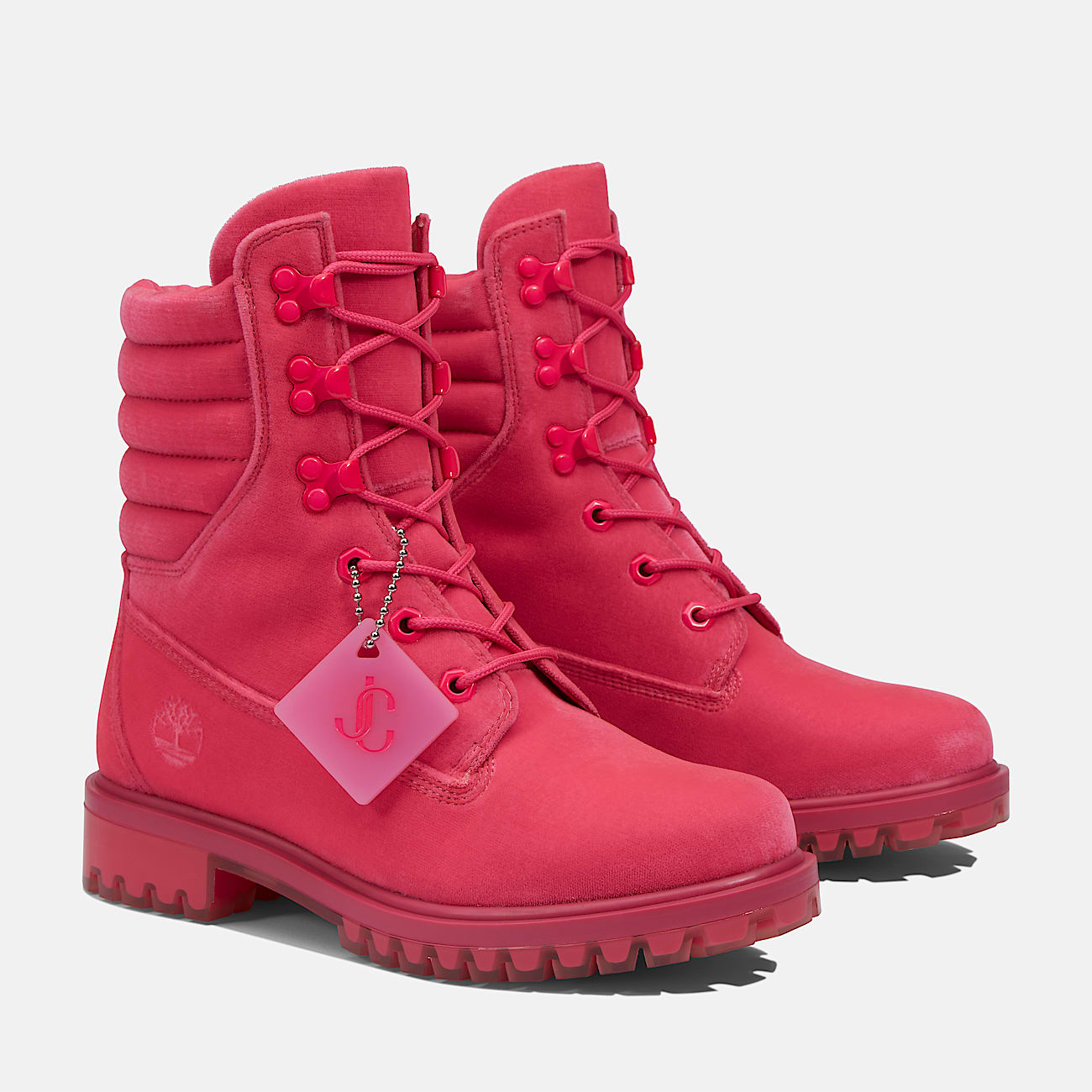 Stivale 6 Inch con Collo Imbottito Jimmy Choo x Timberland®  da Donna in rosa - 5