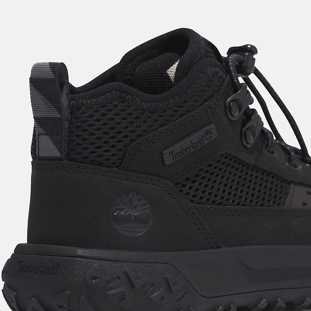 GreenStride Motion 6 Mid Bungee Trainer for Youth in Black TBL Black ALT6