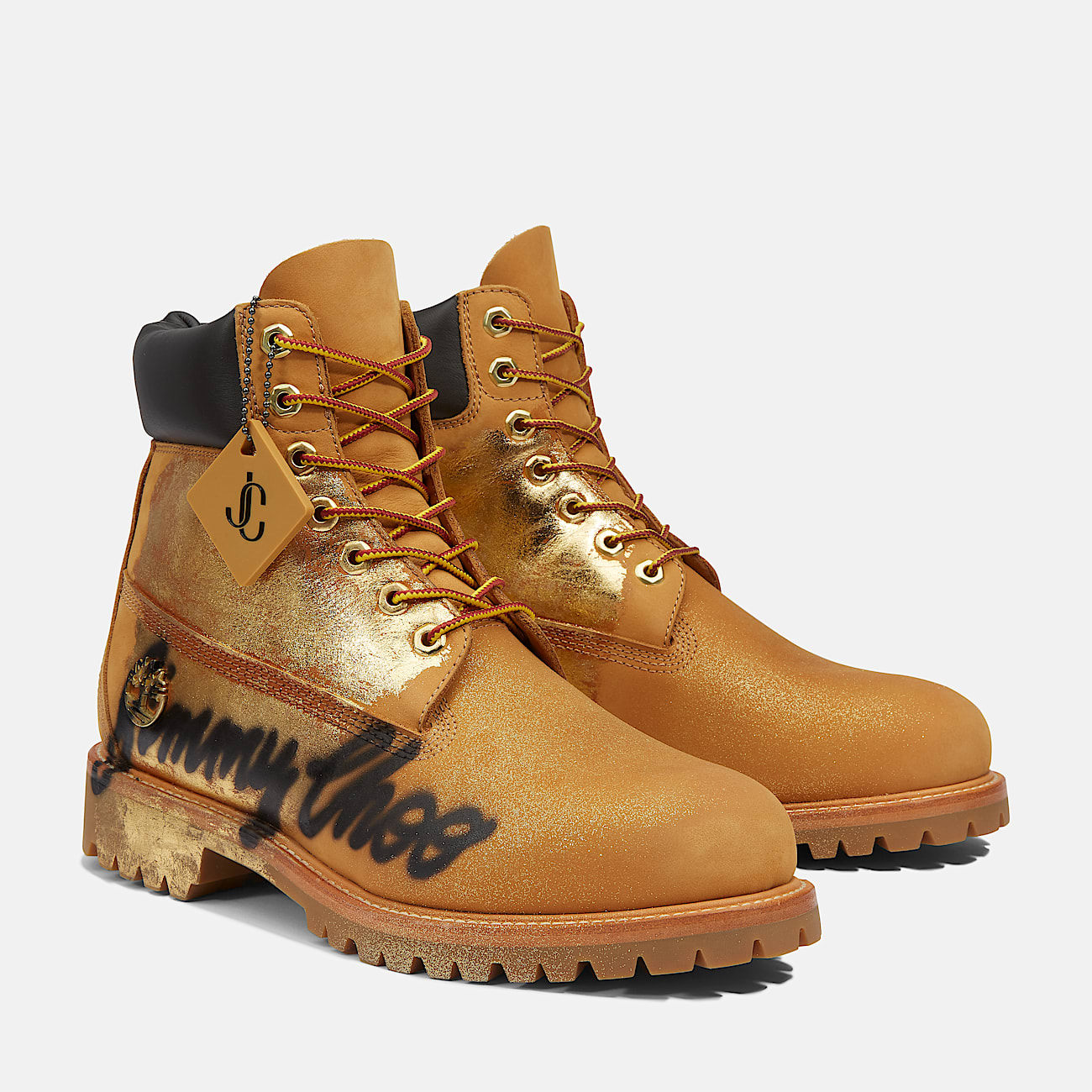 Jimmy Choo x Timberland® Spray-painted Boot for Men in Yellow - 4