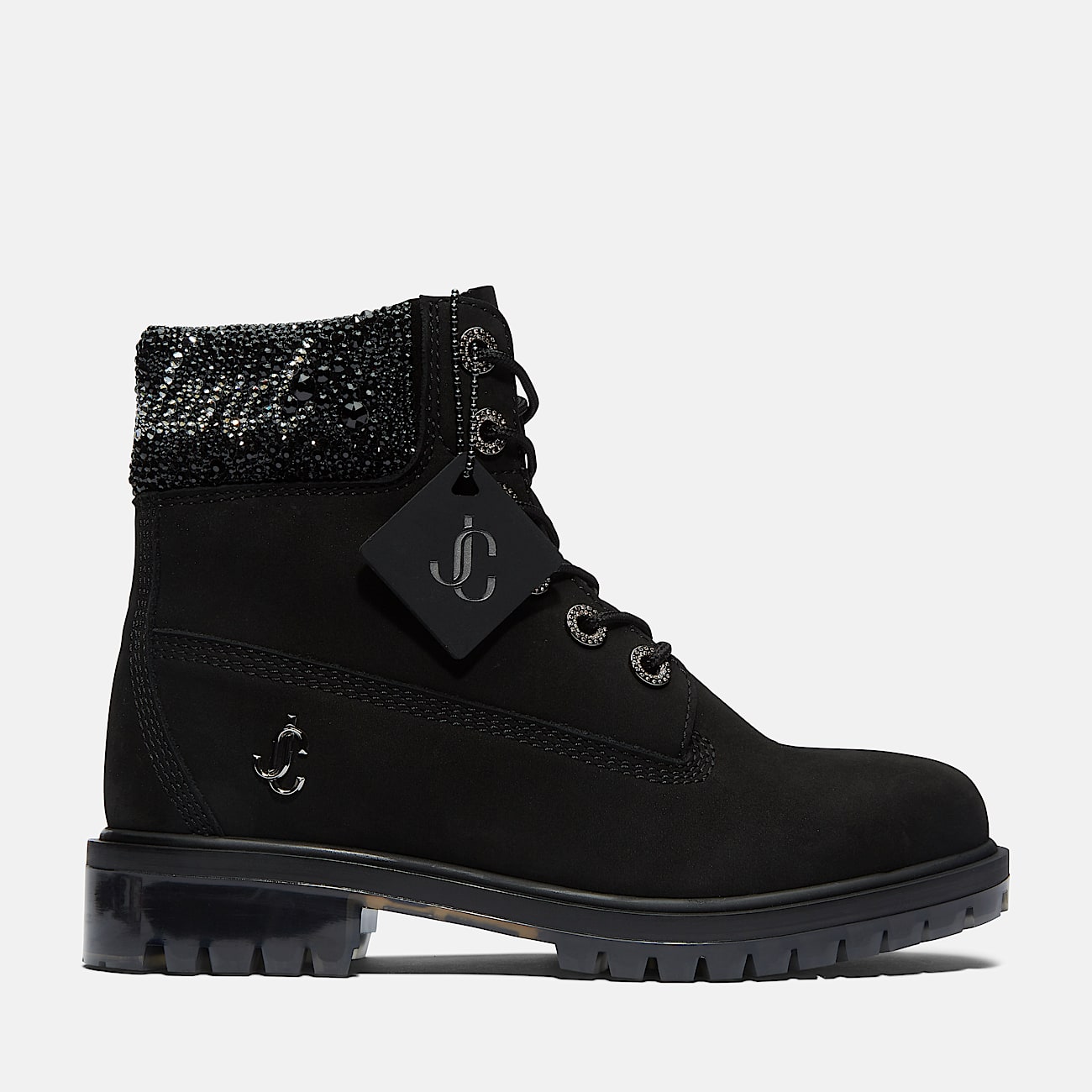 Stivale 6 Inch con Cristalli Jimmy Choo x Timberland® da Donna in colore nero - 1