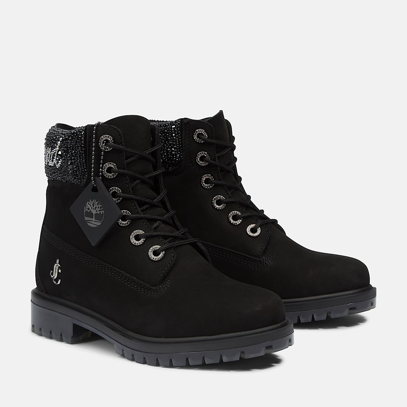 Stivale 6 Inch con Cristalli Jimmy Choo x Timberland® da Donna in colore nero - 5