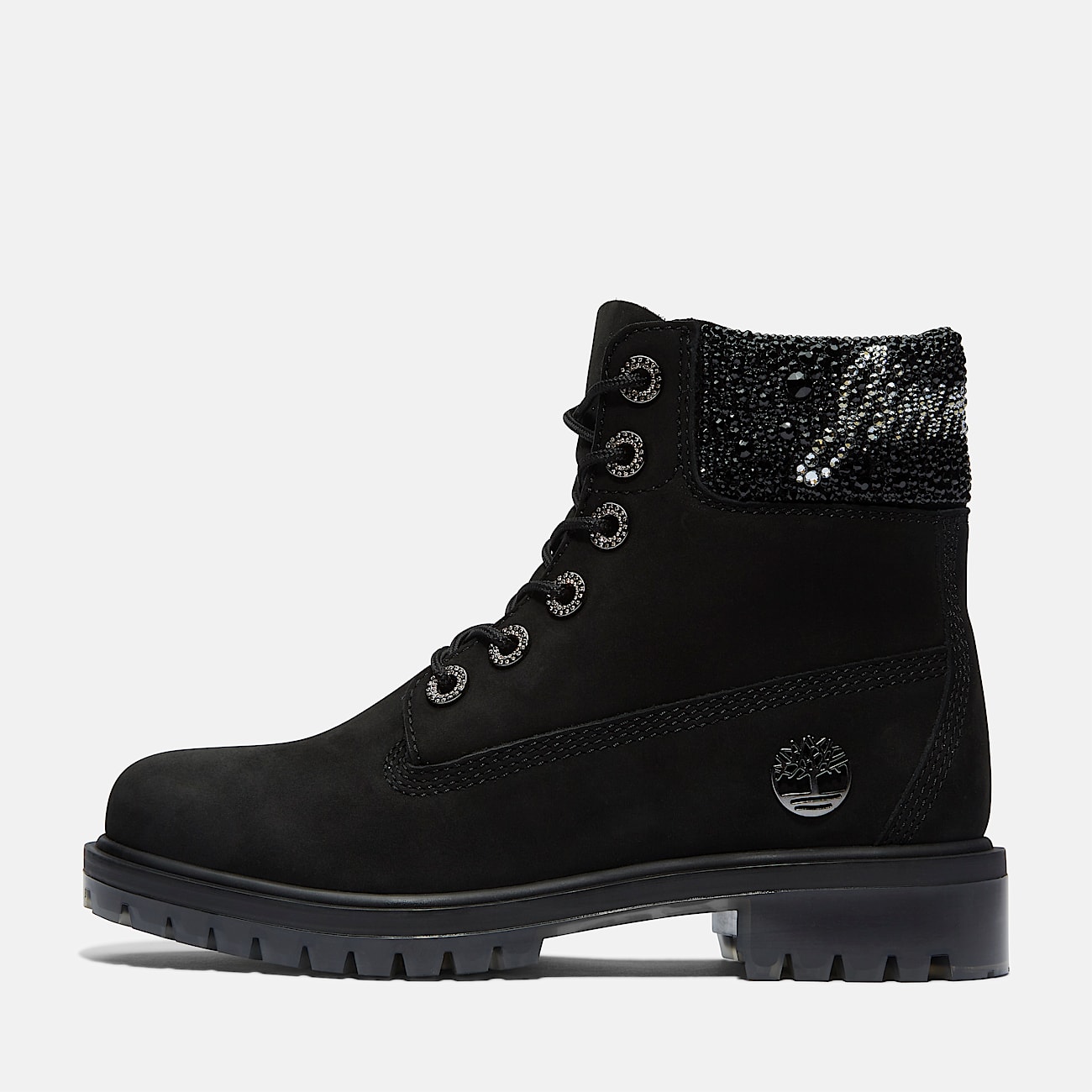 Stivale 6 Inch con Cristalli Jimmy Choo x Timberland® da Donna in colore nero - 12