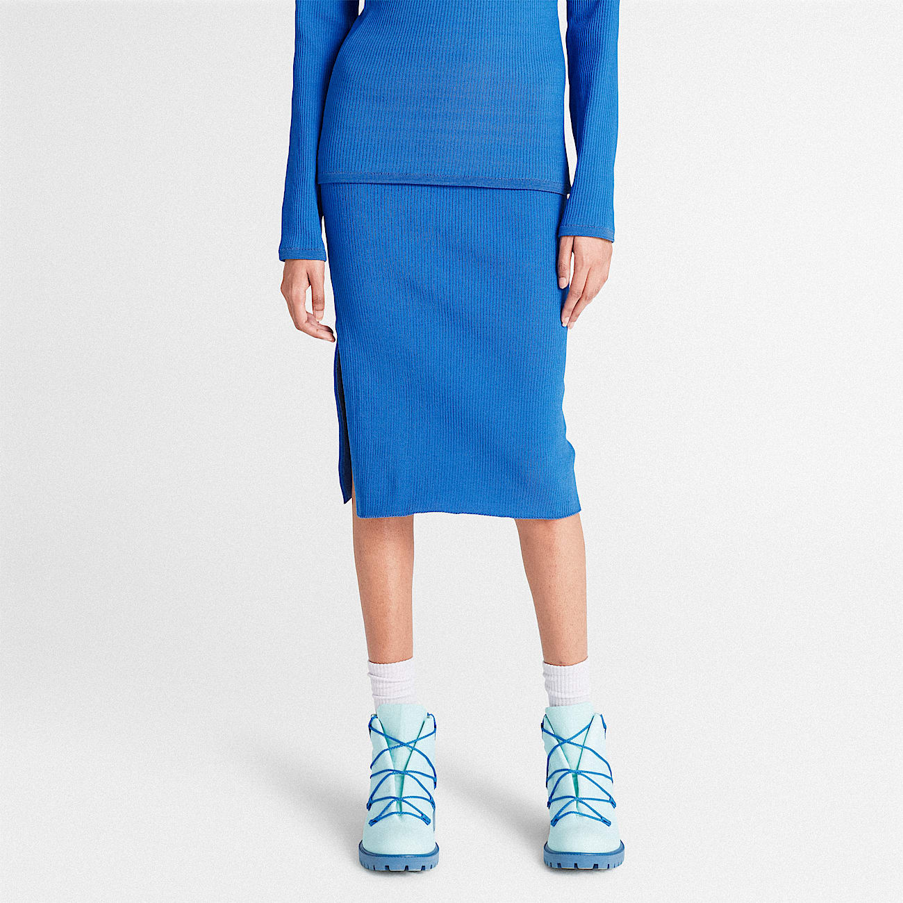 Gonna in Maglia Timberland® x Suzanne Oude Hengel Future73 da Donna in blu - 3