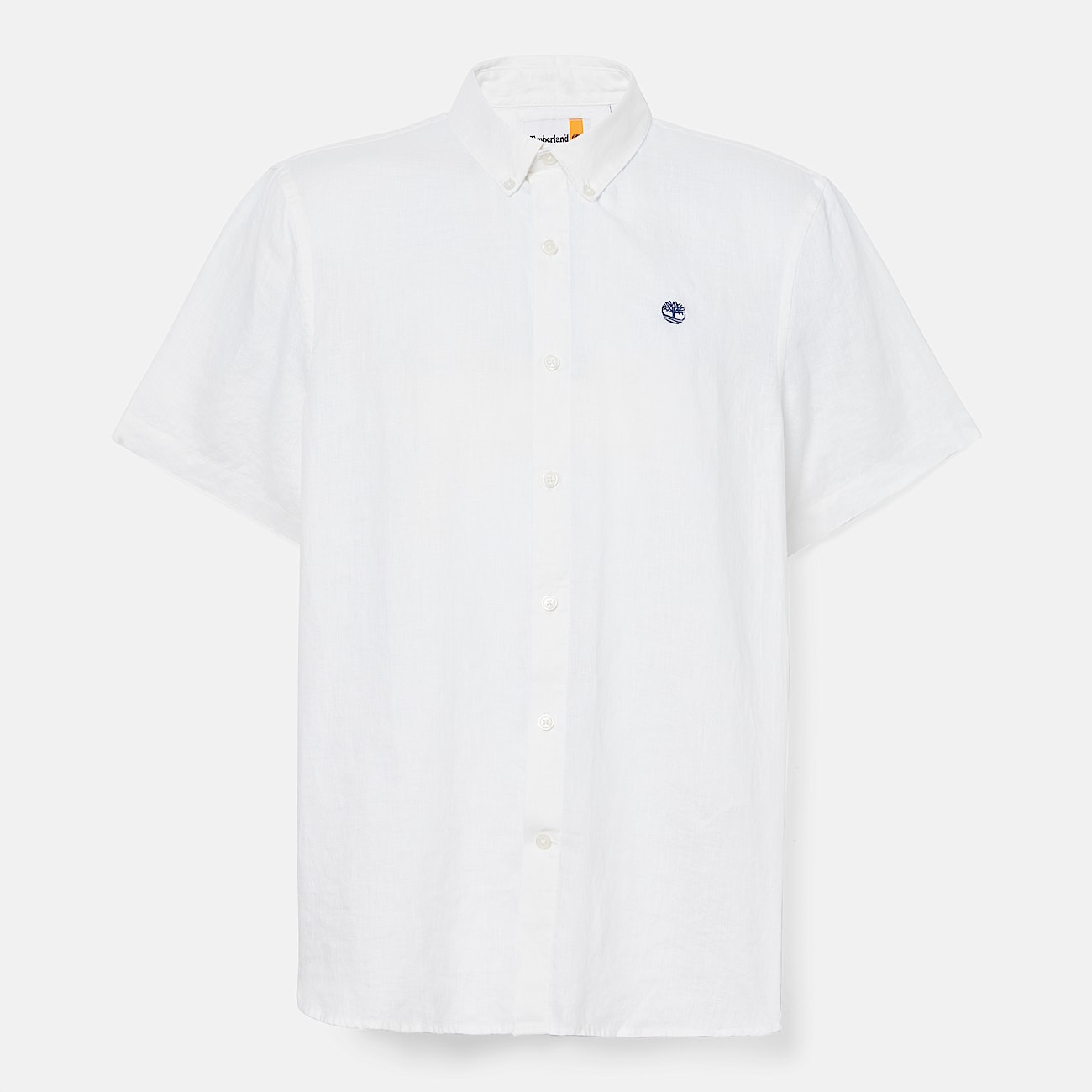 Camisa de lino Mill Brook de manga corta para hombre en blanco - 5