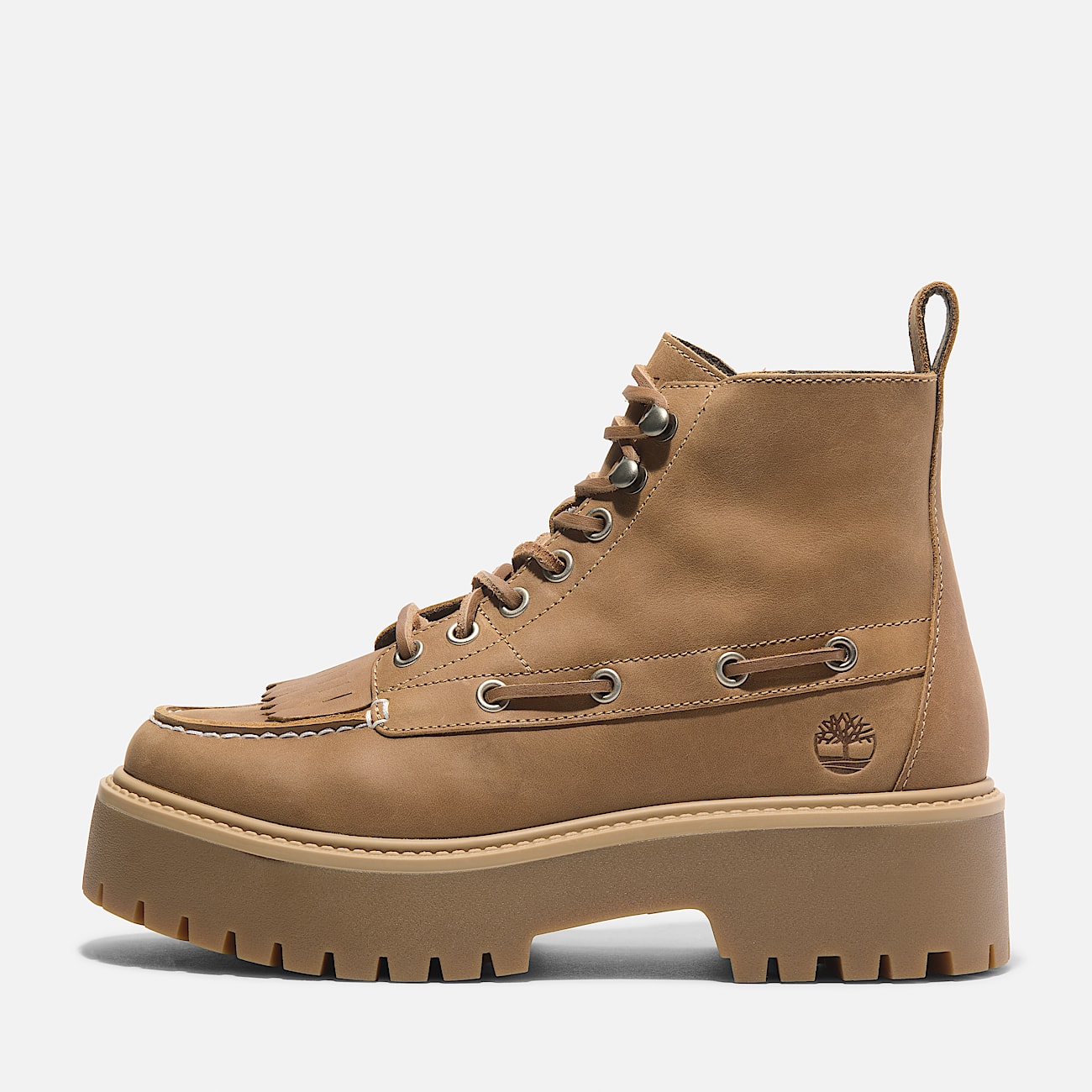 Stone Street Platform Kiltie Boot for Women in Yellow TBL Yellow ALT7