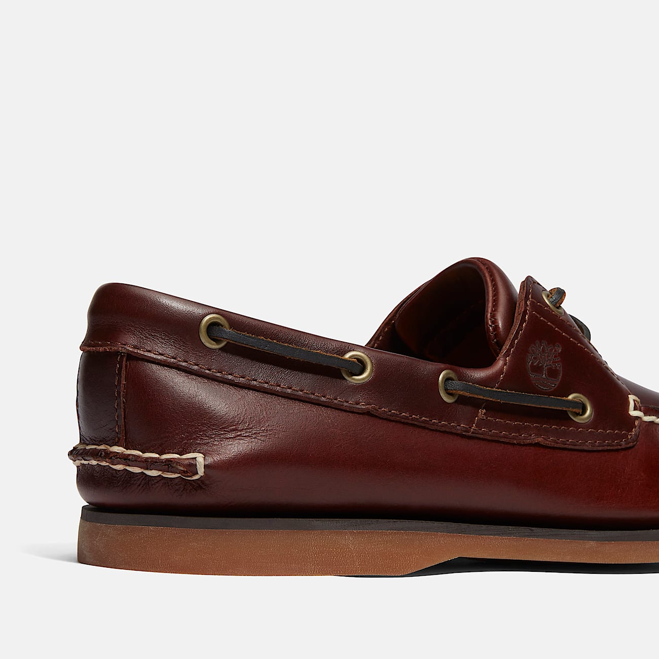 Classic 2-Eye Boat Shoe for Men in Brown - 7