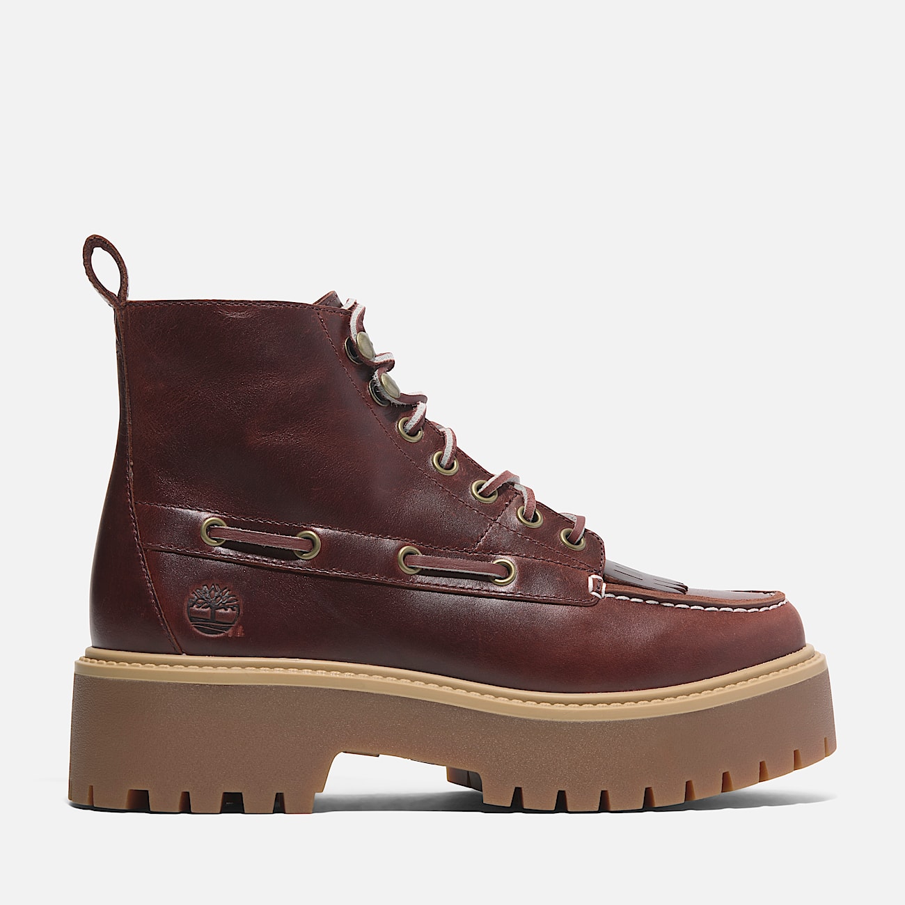 Bottine Kiltie compense Stone Street pour femme en bordeaux TBL bordeaux HERO