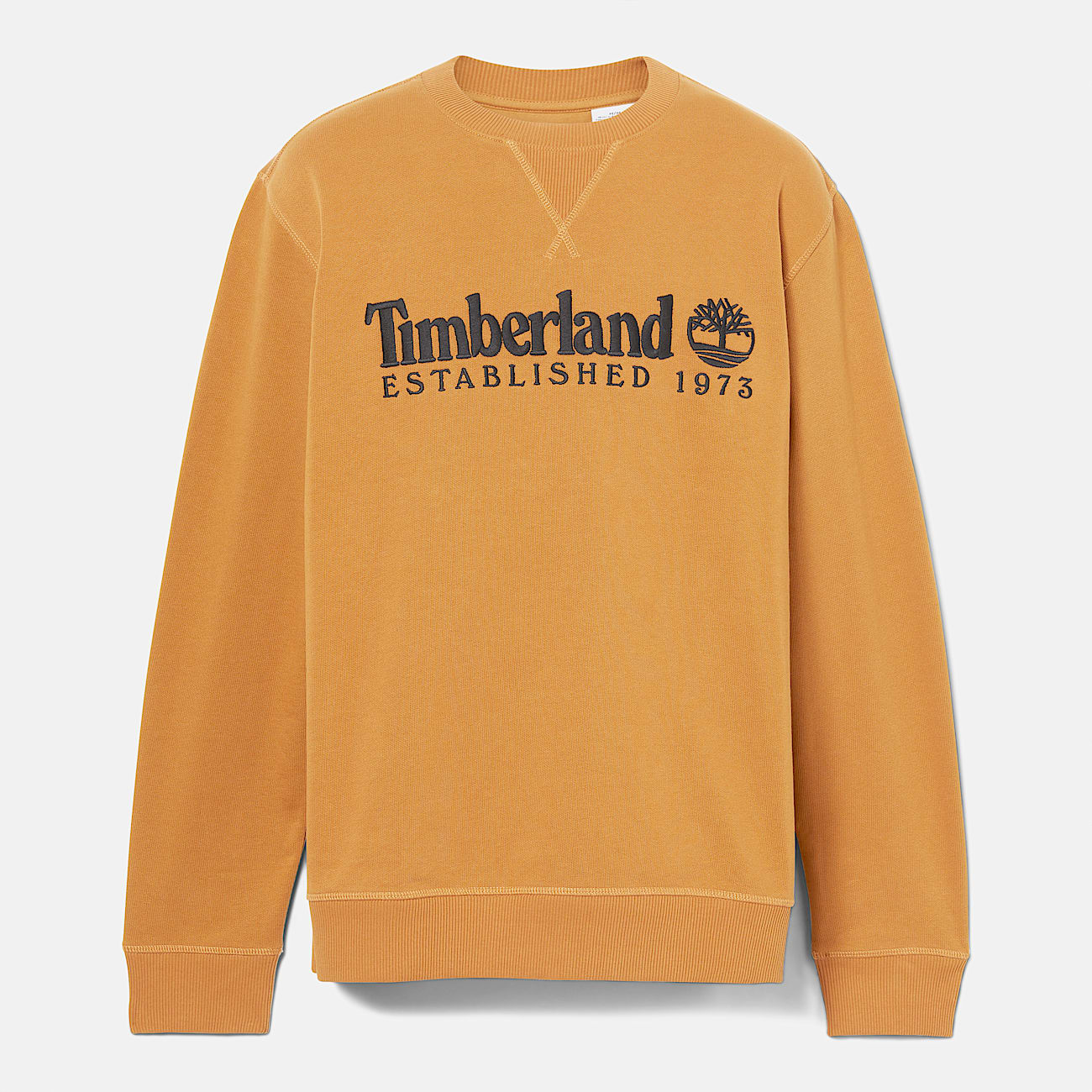 Sweat à col rond et logo brodé Established 1973 pour homme en jaune - 5